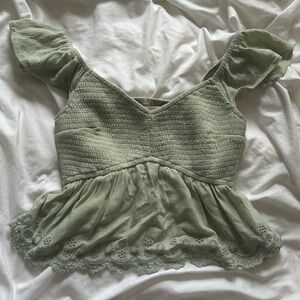 Hollister Easy smocked babydoll top